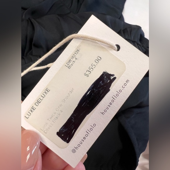 Luxe Deluxe NWT Look Twice One Shoulder Ruffle Dress Size 4 - Picture 10 of 16